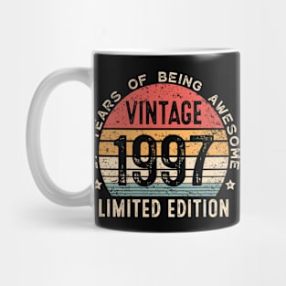 27th Birthday Vintage 1997 Men Women 27 Years Old Retro Mug